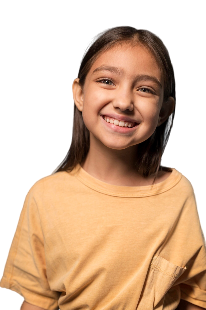 Lachende Person mit gesunden Zähnen bei Orthoplace